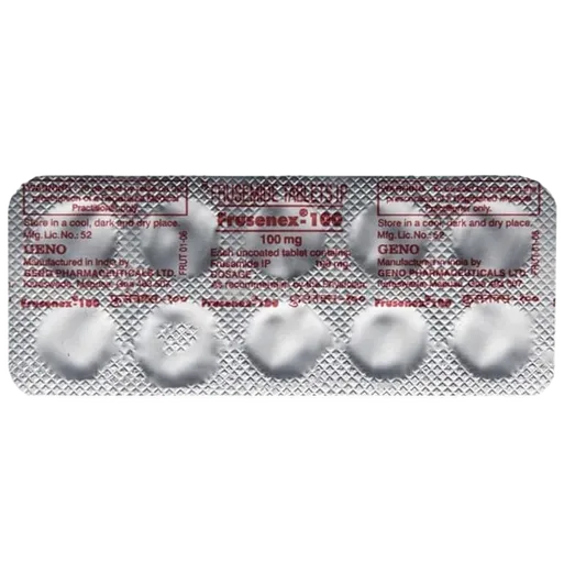 frusenex 100mg tablet 10's